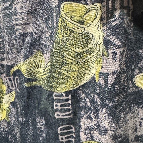 Columbia All Over Print AOP Base Fish Shirt Hawaiian Beach - Picture 5 of 8